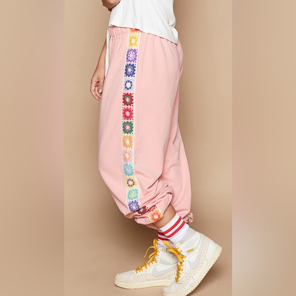 POL Pants - #141 Last 1!POL  Granny Square French Terry jogger pants